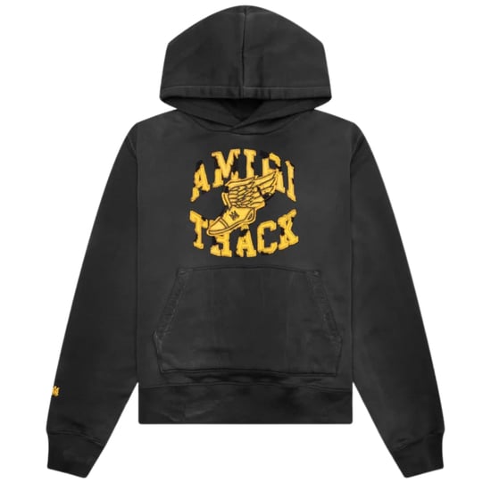 Amiri Track Hoodie Vervaagd Zwart - Image 1