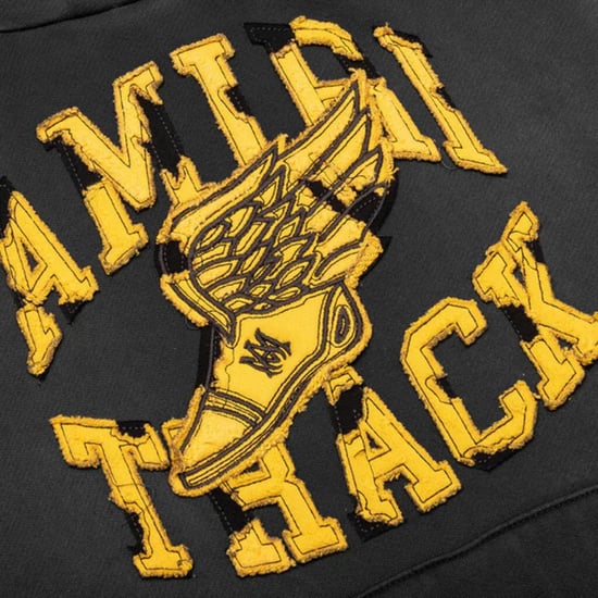 Amiri Track Hoodie Vervaagd Zwart - Image 4