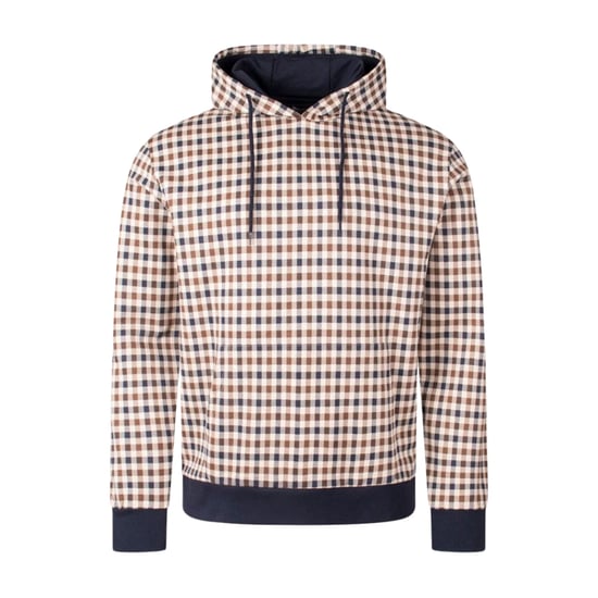 Aquascutum Active Iconic Club Check Beige Hoodie - Image 1