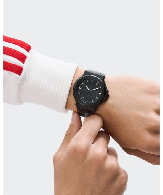 Adidas Originals Expression Three Unisex Zwarte Horloge AOFH25504 - Image 4
