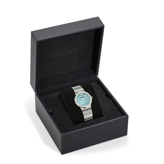 Versace Greca Logo Pearl Dames Horloge Zilverkleurig VE0S00225 - Image 4