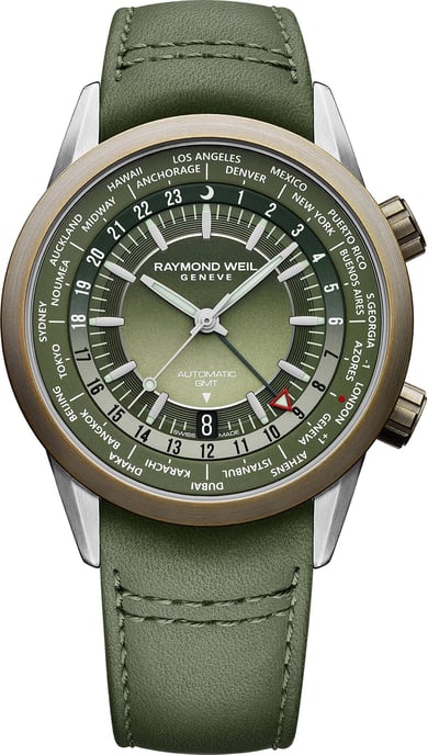 Raymond Weil Freelancer Heren Horloge Groen 2765-SBC-52001 - Image 1