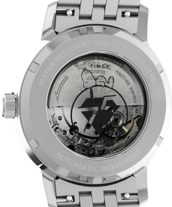 Timex Peanuts Marlin Heren Horloge Zilverkleurig TW2Y45000 - Image 3