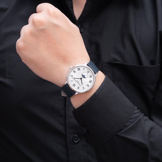 Frédérique Constant Classic Moonphase Heren Horloge Blauw FC-206RS3S6 - Image 3