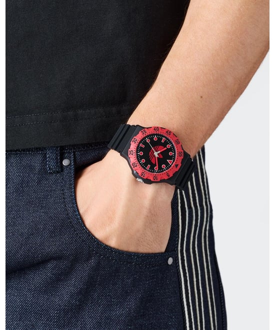 Adidas Originals Discoverer Twee Unisex Zwarte Horloge AOSY25514 - Image 4