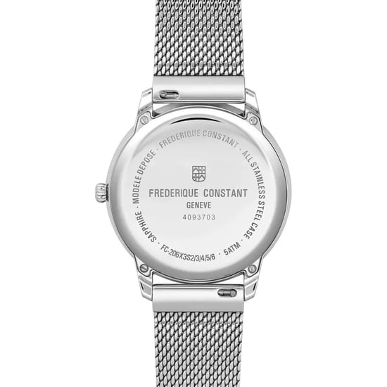 Frédérique Constant Moneta Moonphase Unisex Horloge Zilverkleurig FC-206N3S6B - Image 2