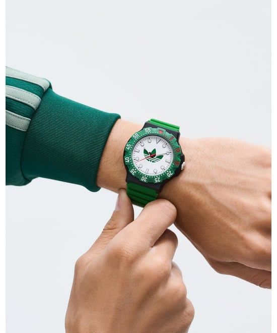 Adidas Originals Discoverer Two Unisex Groene Horloge AOSY25512 - Image 4