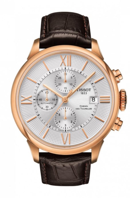 Tissot Chemin Des Tourelles Heren Horloge Bruin T0994273603800 - Image 1