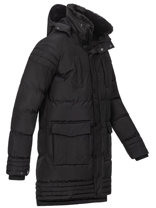 Alessandro Salvarini heren winterjas AS285 met teddyvoering en afneembare capuchon - Image 5