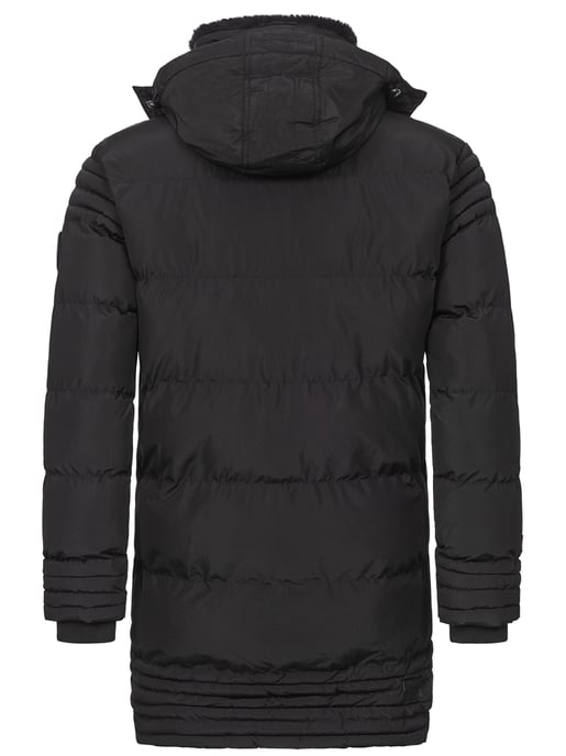 Alessandro Salvarini heren winterjas AS285 met teddyvoering en afneembare capuchon - Image 6