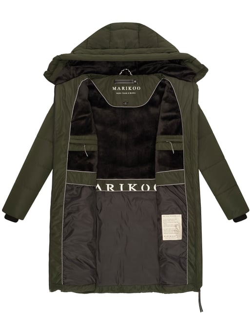 Marikoo Natsukoo dames winterjas – warm, teddyvoering & capuchon - Image 5