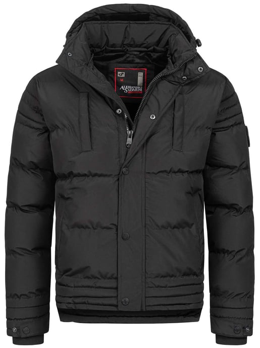 Alessandro Salvarini heren winterjas AS-281 met teddyvoering en afneembare capuchon - Image 2