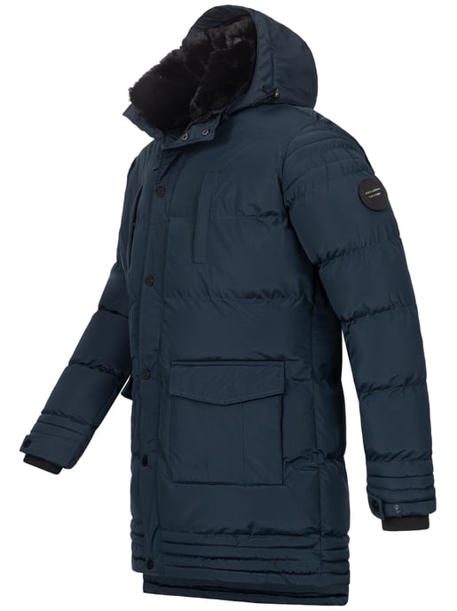 Alessandro Salvarini heren winterjas AS285 met teddyvoering en afneembare capuchon - Image 4