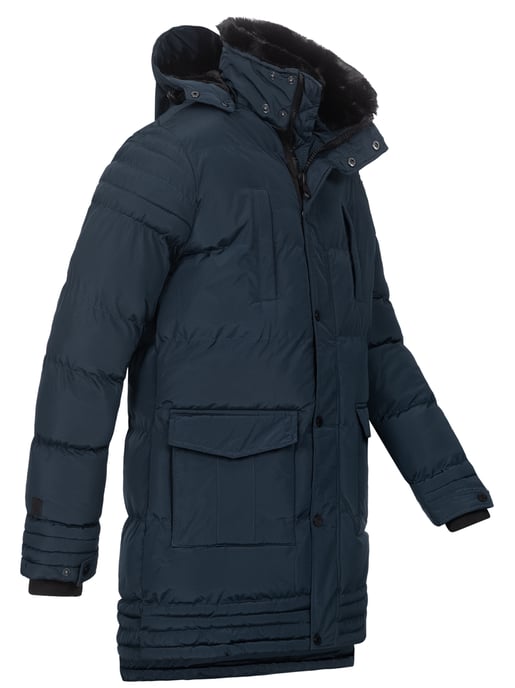 Alessandro Salvarini heren winterjas AS285 met teddyvoering en afneembare capuchon - Image 5