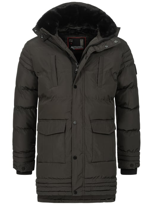 Alessandro Salvarini heren winterjas AS285 met teddyvoering en afneembare capuchon - Image 2