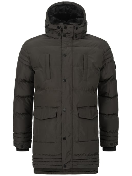 Alessandro Salvarini heren winterjas AS285 met teddyvoering en afneembare capuchon - Image 3