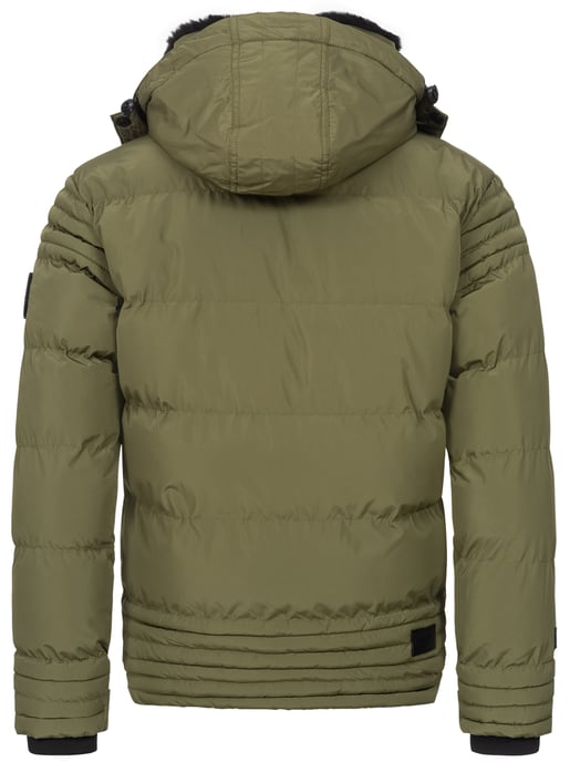 Alessandro Salvarini heren winterjas AS-281 met teddyvoering en afneembare capuchon - Image 5