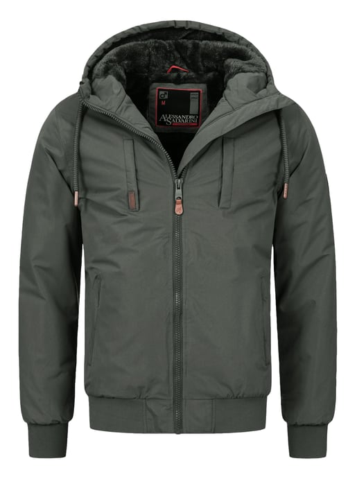 Alessandro Salvarini heren winterjas AS-320 met teddyvoering & capuchon – warm & stoer - Image 1
