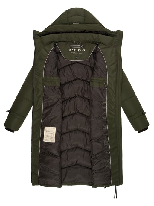 Marikoo Tomomii dames winterjas – lang, warm & met capuchon - Image 5