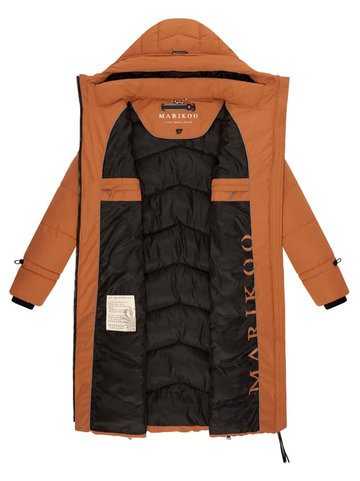 Marikoo Tomomii dames winterjas – lang, warm & met capuchon - Image 5