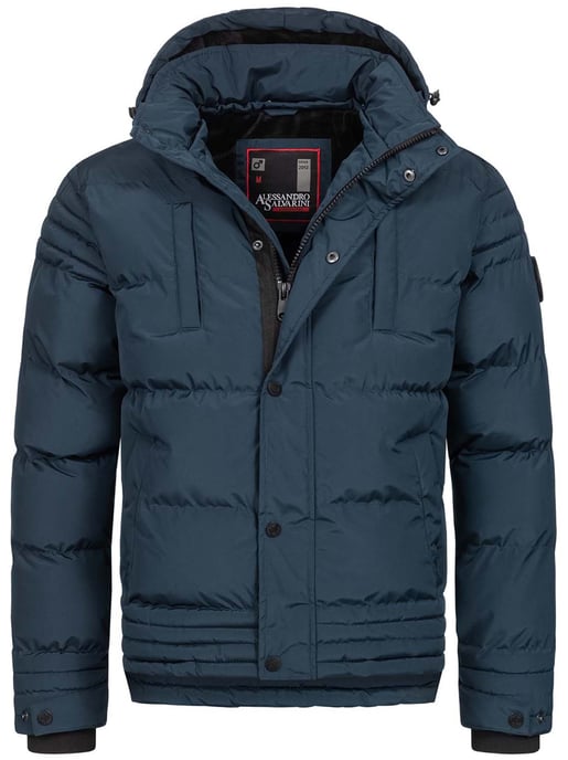 Alessandro Salvarini heren winterjas AS-281 met teddyvoering en afneembare capuchon - Image 2