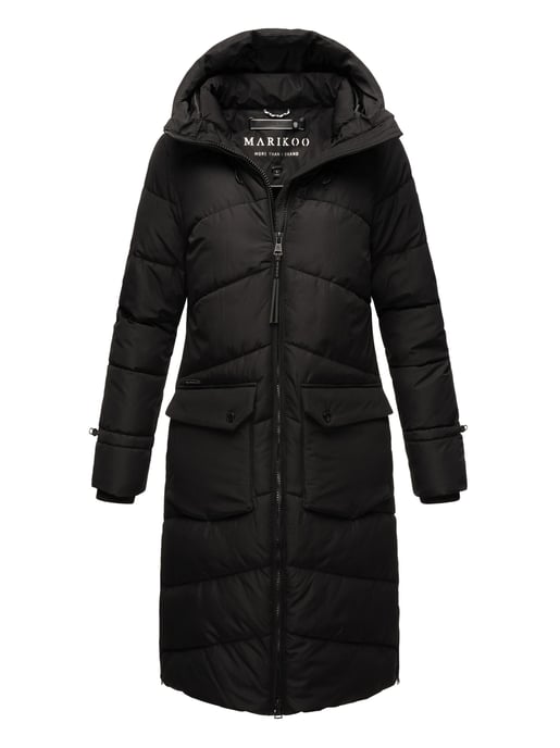 Marikoo Tomomii dames winterjas – lang, warm & met capuchon - Image 1