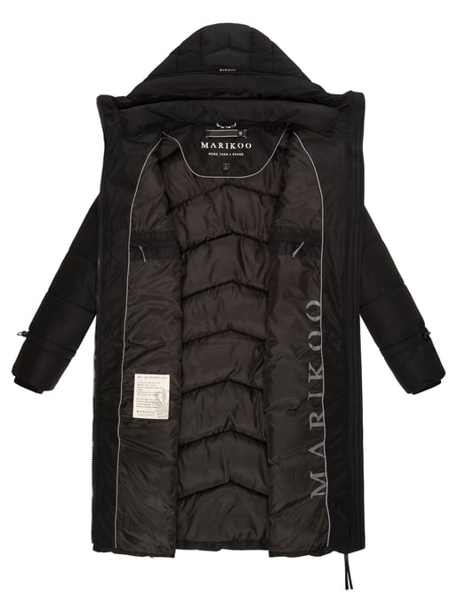 Marikoo Tomomii dames winterjas – lang, warm & met capuchon - Image 5