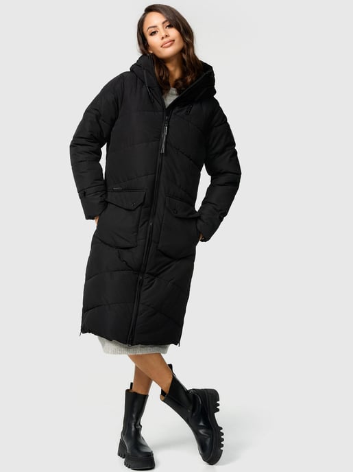 Marikoo Tomomii dames winterjas – lang, warm & met capuchon - Image 6
