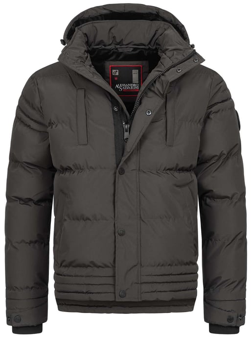 Alessandro Salvarini heren winterjas AS-281 met teddyvoering en afneembare capuchon - Image 2