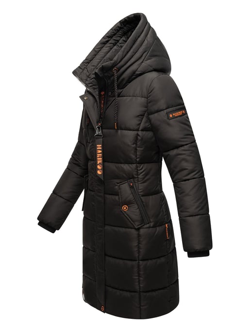 Marikoo dames winterjas – Lange gewatteerde jas met capuchon & zakken - Image 2