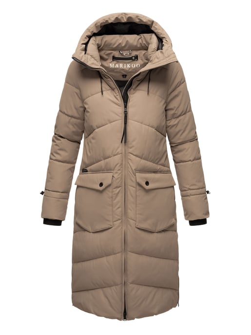 Marikoo Tomomii dames winterjas – lang, warm & met capuchon - Image 1