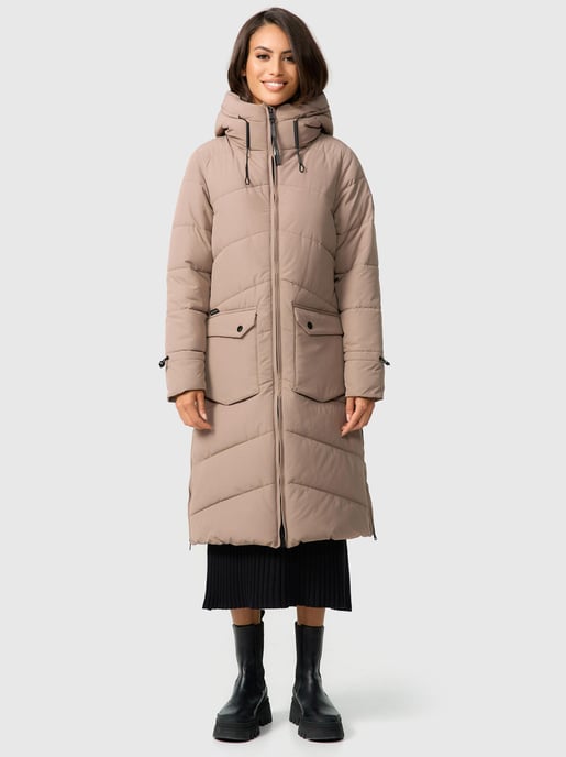 Marikoo Tomomii dames winterjas – lang, warm & met capuchon - Image 6