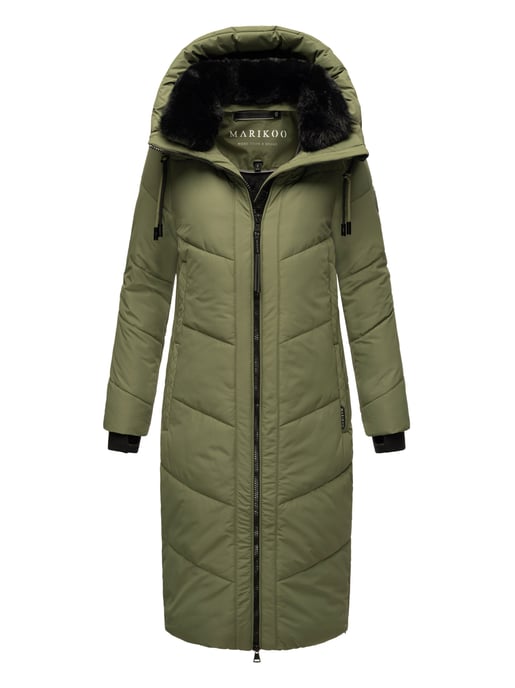 Marikoo Nadaree dames winterjas – lang, warm & met capuchon - Image 1