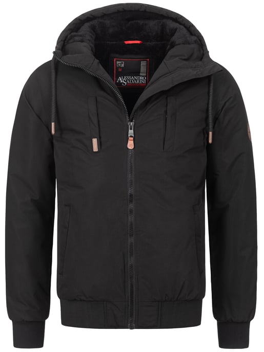 Alessandro Salvarini heren winterjas AS-320 met teddyvoering & capuchon – warm & stoer - Image 1