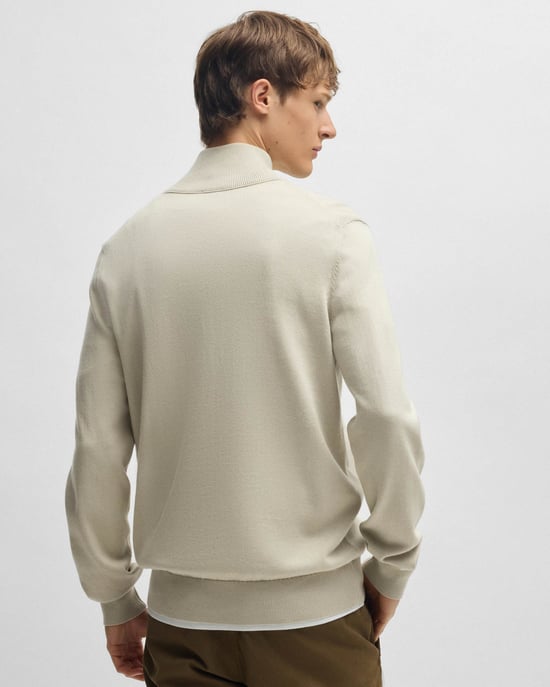 Kanobix Licht Beige 271 1/4 Zip Trui in Nude - Image 2