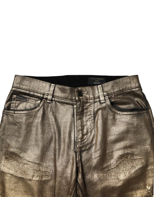 Metalen Versleten Rechtnex Jeans - Image 5