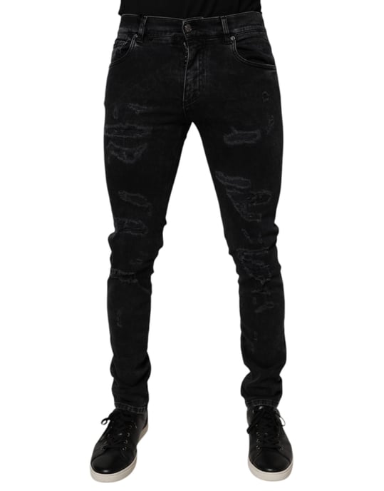 Slim Fit Versleten Jeans - Image 1