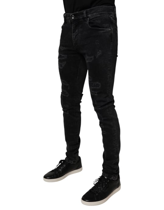 Slim Fit Versleten Jeans - Image 3
