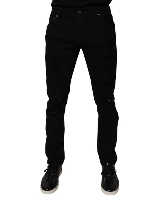 Slim Fit Versleten Jeans - Image 1
