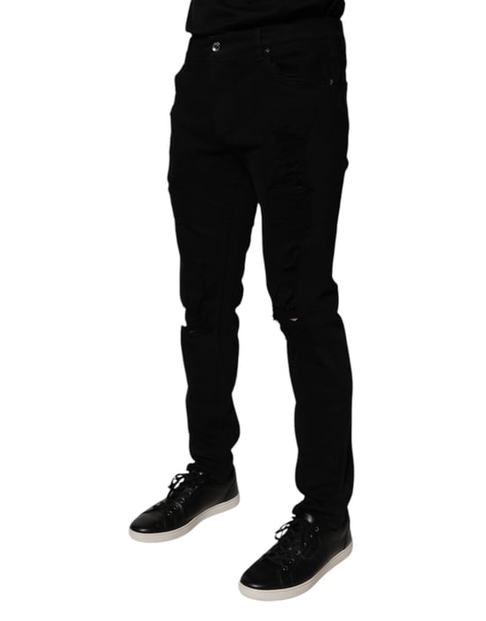 Slim Fit Versleten Jeans - Image 3