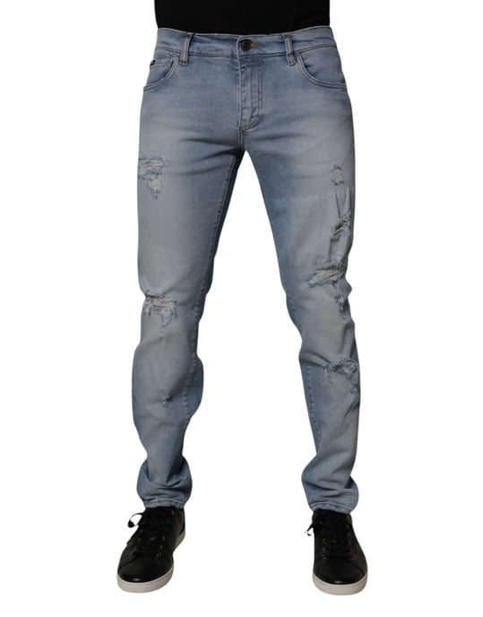 Slim Fit Versleten Jeans - Image 2