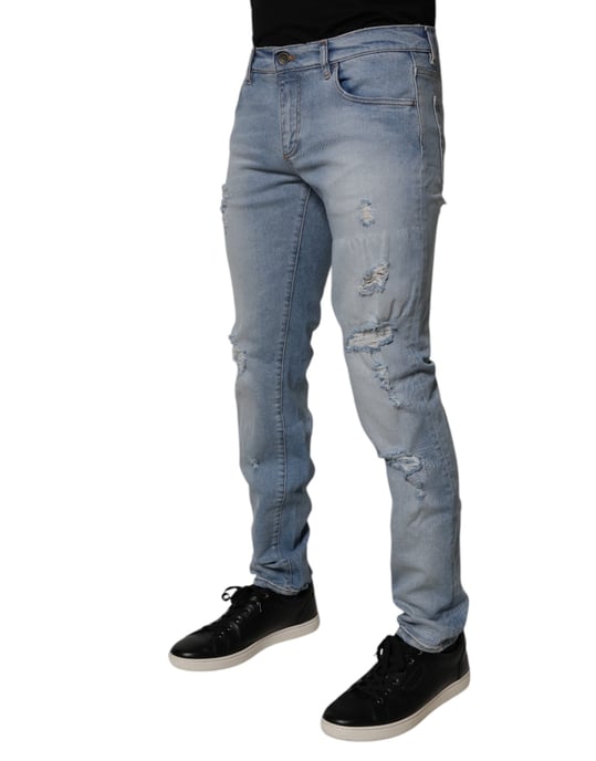 Slim Fit Versleten Jeans - Image 3