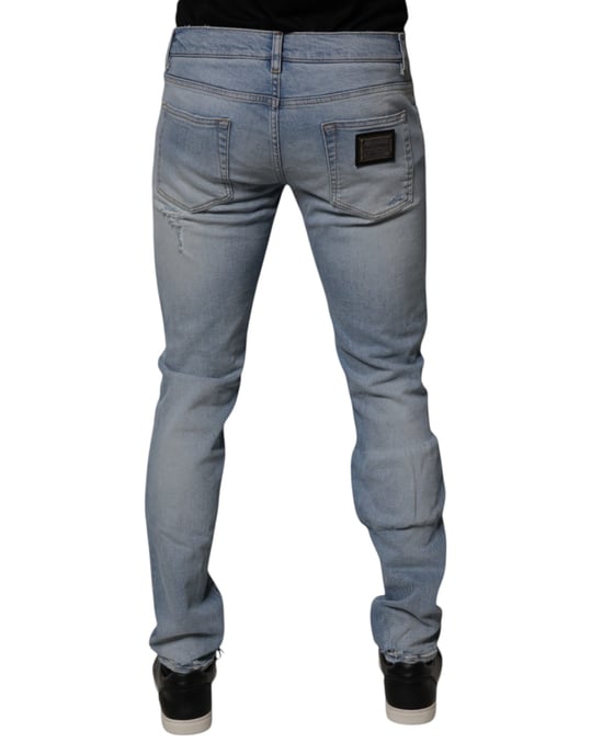 Slim Fit Versleten Jeans - Image 4