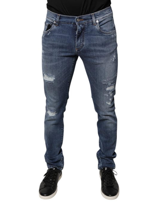 Slim Fit Gescheurde Jeans - Image 2