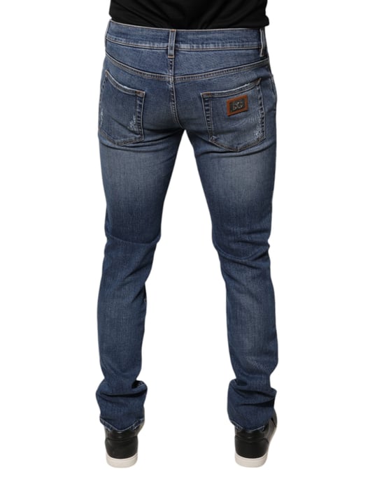 Slim Fit Gescheurde Jeans - Image 4