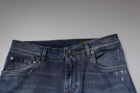 Slim Fit Gescheurde Jeans - Image 5