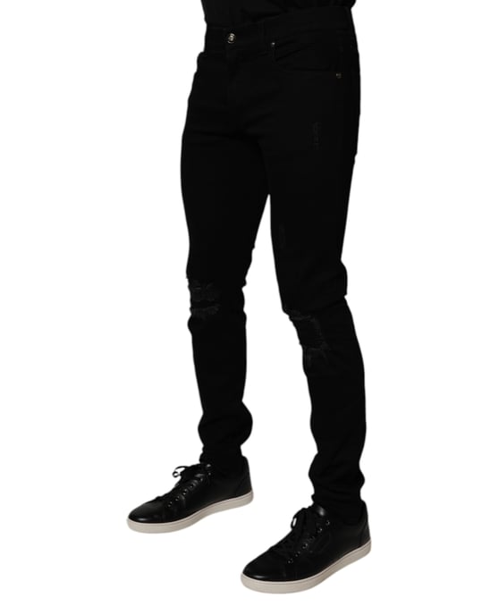 Skinny Versleten Jeans - Image 3