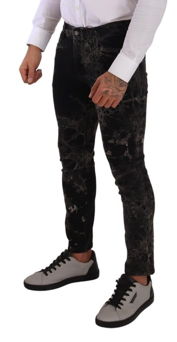 Marmerprint Skinny Jeans - Image 3