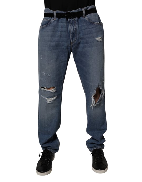 Ontspannen Pasvorm Gescheurde Jeans - Image 2