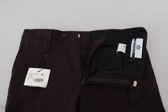 Donkerbruine Dresspants Met Vlakke Voorzijde - Image 4